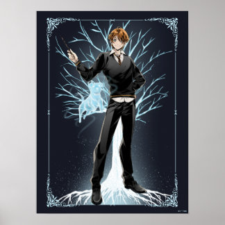Affiche Anime le Patronus Terrier Jack Russell de Ron Weas