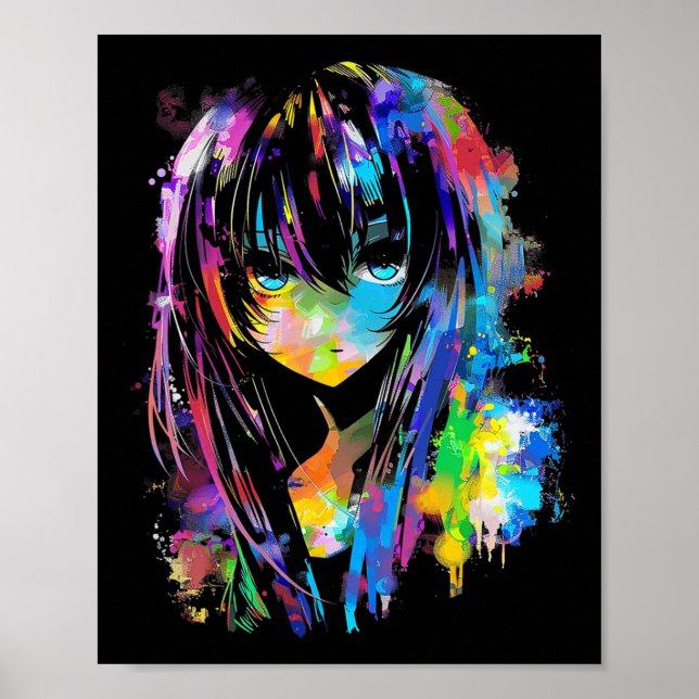 Affiche Anime Manga Graphisme Colorful Art Anime (Devant)