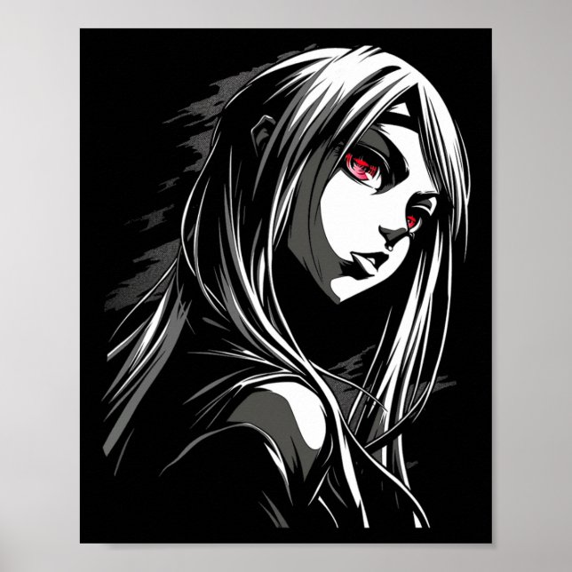 Affiche Anime Manga Motif Abstrait Artiste (Devant)