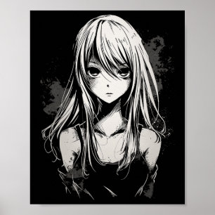Affiche Anime Manga Motif Pixel Art Anime