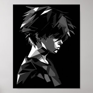 Affiche Anime Manga Motif Polygon Art Anime