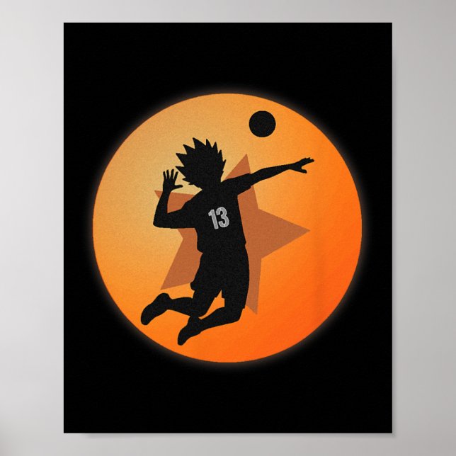 Affiche Anime Merch Japonais Numéro 13 Star Anime Volleyba (Devant)