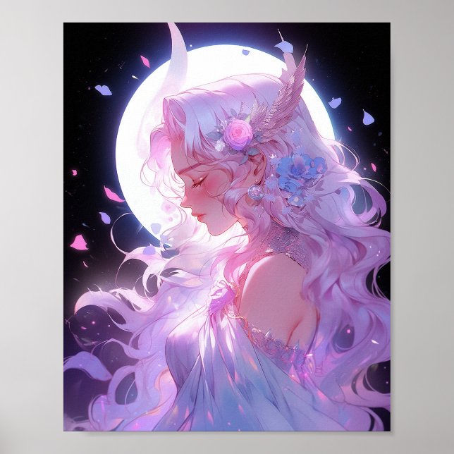 Affiche Anime Moon Princess Imaginaire Art (Devant)