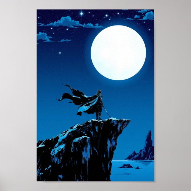 Affiche Anime Moonlight Warrior Epic Wall Art (Devant)