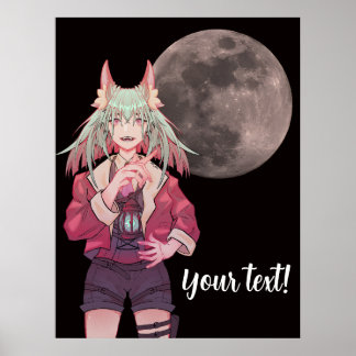 Affiche Anime, pleine lune
