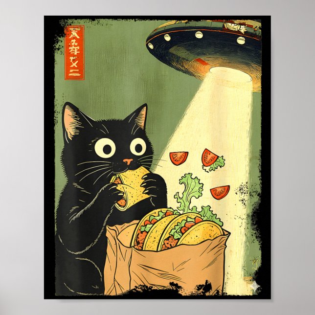 Affiche Anime UFO Cat Tacos Japanese Magic (Devant)