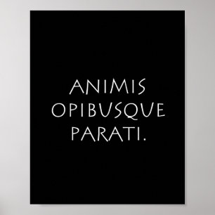 Affiche Animis opibusque parati