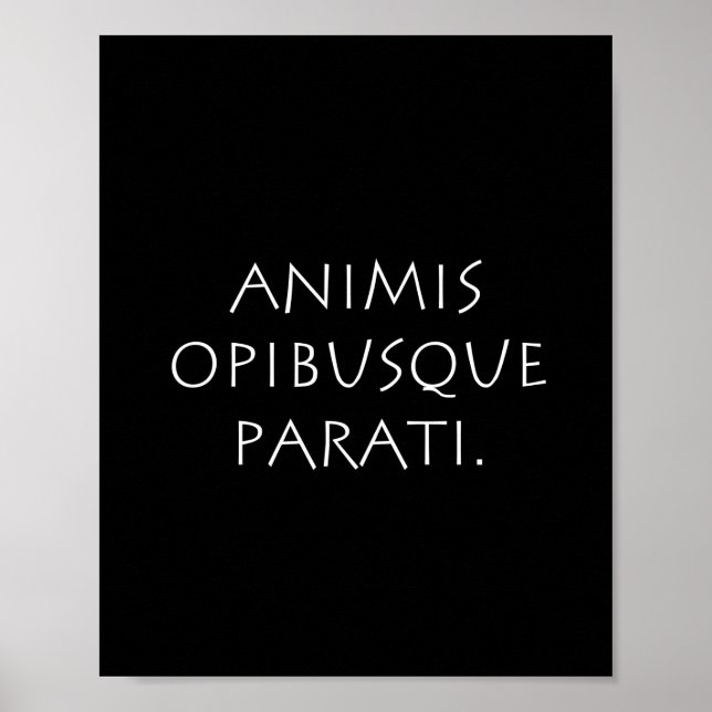 Affiche Animis opibusque parati (Devant)