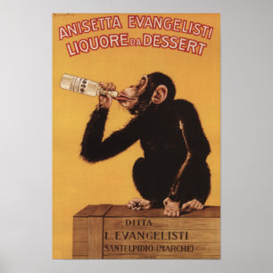 Affiche Anisetta Evangelisti Liquore da Dessert