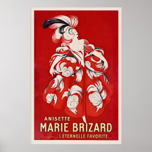 Affiche Anisette Marie Brizard Cuisine Française Alcoholis