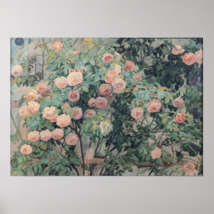 Affiche Anna Syberg Roses Vintages