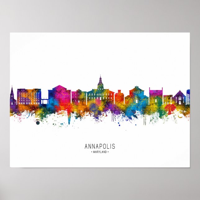 Affiche Annapolis Maryland Skyline (Devant)