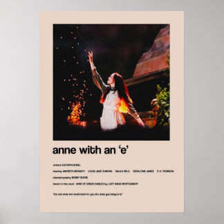 Affiche Anne avec une couverture minimaliste alternative E