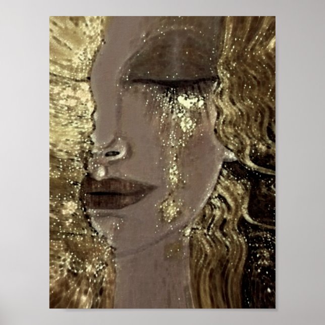 Affiche Anne Marie Zilberman / Woman with a Gold Tear (Devant)