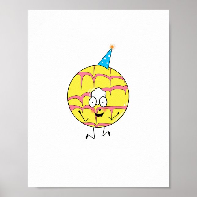 Affiche anneau de fête, thème de cookie amusant (Devant)