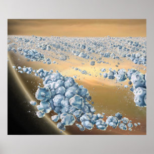 Affiche Anneaux de recyclage de Saturne