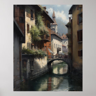 Affiche Annecy France Paysage Art Imprimer l'affiche
