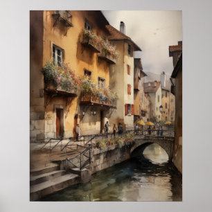 Affiche Annecy France Paysage Art Imprimer l'affiche