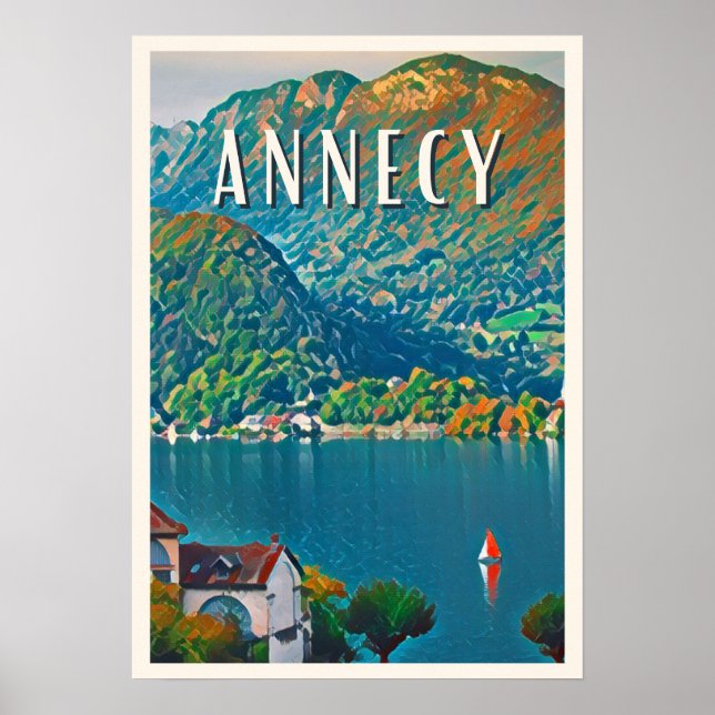 Affiche Annecy Photo Vintage (Devant)