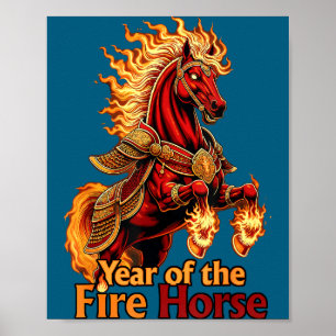 Affiche Année Cheval de Feu
