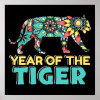 Année chinoise du tigre - Mandala