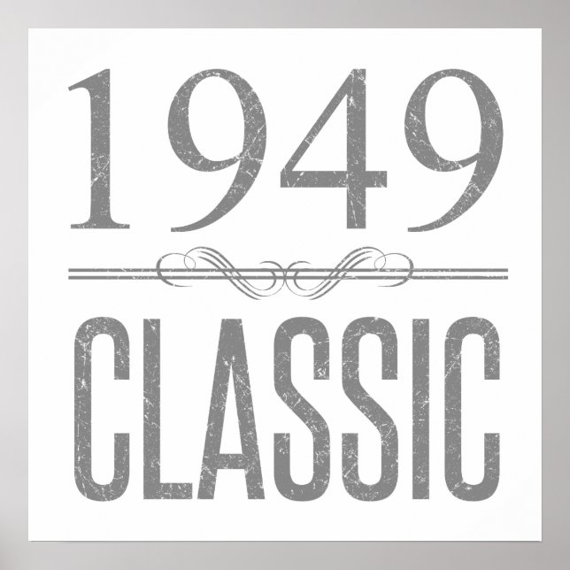 Affiche Année classique de naissance 1949 (Devant)