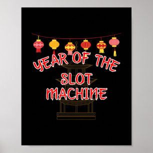 Affiche Année De La Machine À Sous - Cadeaux De Nouvel An
