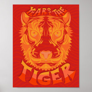 Affiche Année de l'impression du tigre