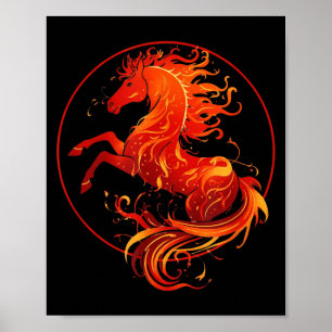 Affiche Année du cheval de feu 2026 Nouvel An chinois
