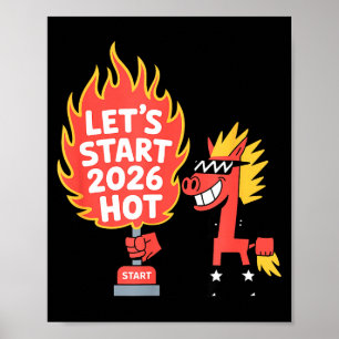 Affiche Année du Cheval de Feu – Nouvel An du zodiaque chi
