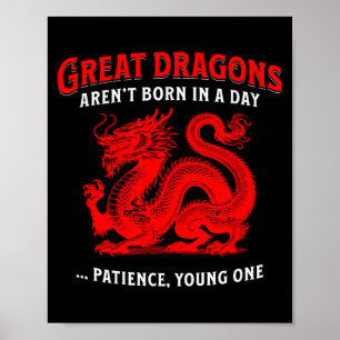 Affiche Année du Dragon - Inspiration du zodiaque chinois 