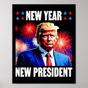 Affiche Année du nouveau président Trump 2024