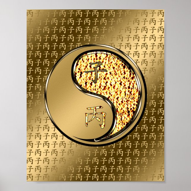 Affiche Année du taux d'incendie (Devant)