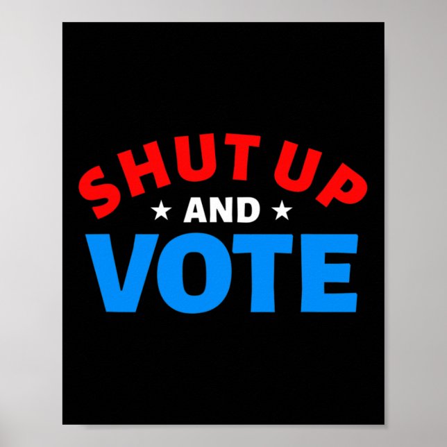 Affiche Année Électorale - Fermé Et Vote (Devant)