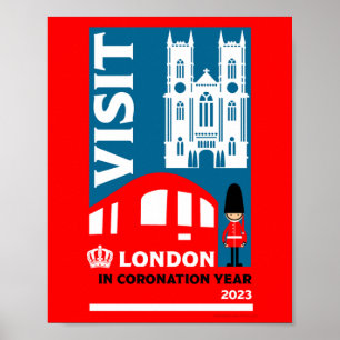 Affiche Année royale du couronnement 2023 Londres