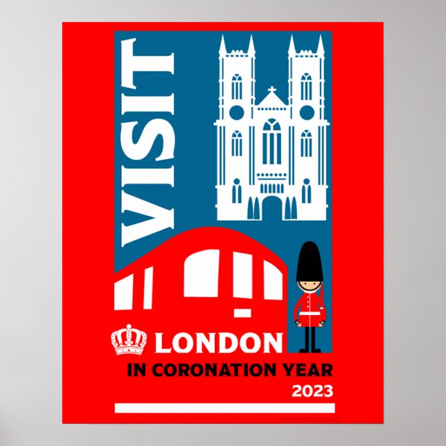 Affiche Année royale du couronnement 2023 Londres (Devant)