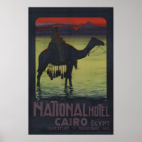 Années 1900 “Hôtel National Le Caire Égypte” Pyram