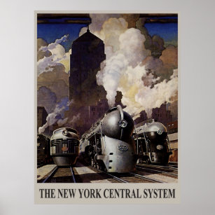 Affiche Années 1930 vintages - New York Central System