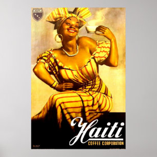 Affiche Années 1950 Haïti Coffee Corporation