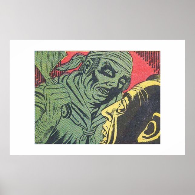 Affiche Années 1960 Bande-dessinée d'horreur de l'âge d'or (Devant)