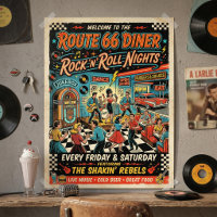 Années 50 Restaurant Route 66 Soirées Rock 'n' Rol