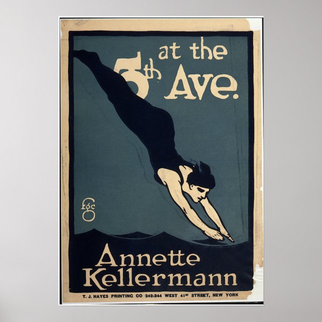 Affiche Annette Kellerman Swim Dive Theatre New York (Devant)