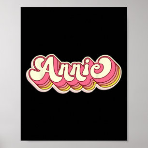 Affiche Annie Nom Prénom personnalisé Nom de famille