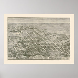 Affiche Anniston, AL Carte panoramique - 1903