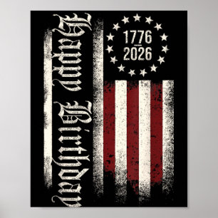 Affiche Anniversaire 1776-2026 250 Ans Américain 250e 4