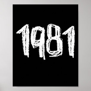 Affiche Anniversaire 1981