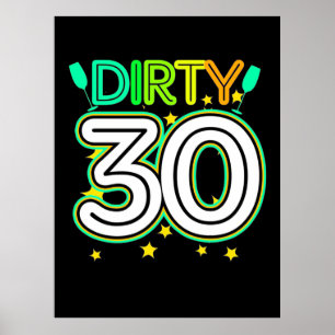 Affiche Anniversaire 30 ans Joyeux 30e anniversaire