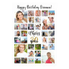 Anniversaire 32 Photo Collage Hourire aux années