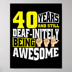 Affiche Anniversaire 40 Ans D'Être Génial