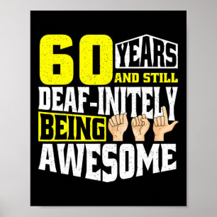 Affiche Anniversaire 60 Ans D'Être Impressionnant